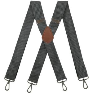 3.5*120Cm Mannen Bretels Hoge Elastische Verstelbare 4 Sterke Clips Jarretel Heavy Duty X Terug Broek Bretels