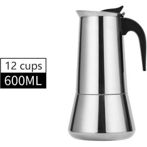 Keuken Rvs Italiaanse Top Moka Espresso Cafeteira Expresso Percolator 2/4/6/9/12 Kopjes Gasfornuis Koffie maker Moka Pot