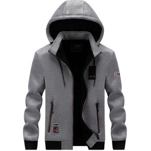 Mannen Plus Fluwelen Dikke Warme Truien Herfst Winter Casual Streetwear Hooded Sweatshirt Voor Mannen Sportwear Zwarte Hoodie