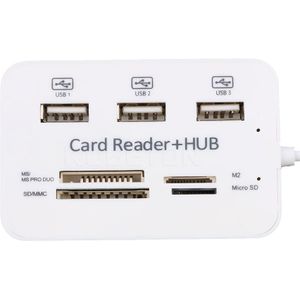 Kebidu USB Hub 3.0 Combo 3 Poorten Kaartlezer High Speed USB Splitter Alles In Een USB 3.0 Hub Voor PC Computer Accessoires Notebook