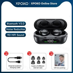 Draadloze Hoofdtelefoon Met Microfoons Tws Bluetooth 5.0 Koptelefoon Sport Waterdichte Headsets Hifi Stereo Oordopjes Noise Cancelling