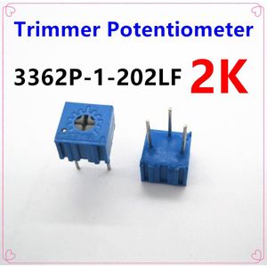 15 STKS Trimmer Potentiometer 3362 P 2 K 202 verstelbare Weerstanden 3362 202 Variabele Weerstanden 2 K ohm