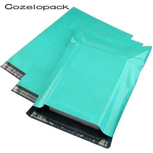 100Pcs Teal Green Eco Poly Mailers Zelfklevende Mailing Pakket Mailer Post Enveloppen Bags Koerier Opbergzakken