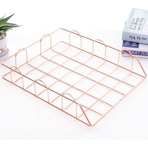 Nordic Metalen Home Office Opslag Mand Desktop A4 Papier Bestand Organisatie Tijdschrift Krant Organizer Storage Rack Holder