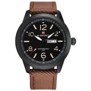 NAVIFORCE Horloges Mannen Top Luxe Mens Nylon Strap Horloges heren Quartz Sport Horloges relogio masculino