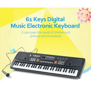 61 Toetsen Elektronische Digitale Piano Toetsenbord Met Microfoon Usb Tremolo Harmonica 16 Gaten Voor Piano Studenten Muziekinstrumenten