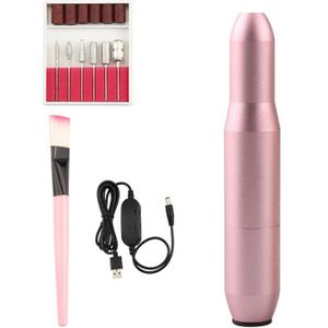 Nail Boor Machine 35000 Rpm Elektrische Manicure Machine Set Usb Draagbare Nail Boor Pen Pedicure Boor Keramische Nail File Gereedschap