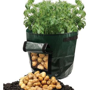 1 stks Geweven Stof Zakken Aardappel Teelt Planten Tuin Potten Plantenbakken Groente Planten Zakken Grow Bag Farm Home Tuin PE tas