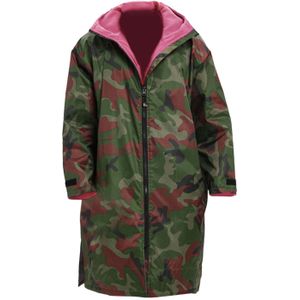 Dry Changing Robe Fleece Lined Swim Parka Stay Warm and Dry Waterproof Windproof Hooded Swimming Cloak Surf Changing Robe Jacket