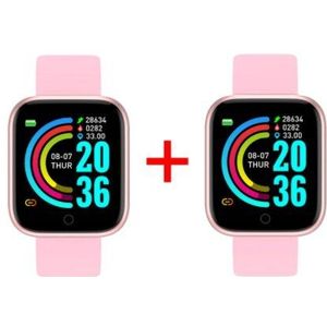 Y68 Horloges Mannen Vrouwen Bloeddruk Fitness Tracker Smart Klok D20 Waterdichte Sport Smartwatch Digitale Armband