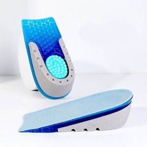 Noipace Invisible Hoogte Toename Inlegzolen Siliconen Gel Hiel Kussen 1-3Cm Liften Inserts Zolen Vrouwen Mannen Half Verhoog schoen Pads