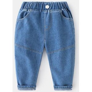 Casual En Comfortabele Waisted Licht Gekleurde Jongen Jeans Kinderen Herfst Micro-Elastische Broek Voor 2-8 Jaar