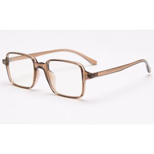 Kiekeboe Bruin Transparante Glazen Frame Vrouwen TR90 Optische Glazen Voor Mannen Clear Lens Ultralight Vrouwelijke Koreaanse Stijl Retro