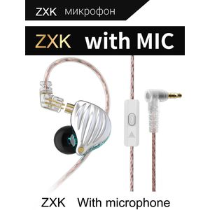 QKZ ZXK ZSN MT1 Pro Hi-FI 1DD Dynamic In-ear Earphone Drive HIFI Bass Metal Monitor Running Sport Earphones Headphone TA1 BA15