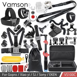 Vamson voor Gopro hero 7 6 5 4 Accessoires Set kit voor SJCAM M10 voor Xiaomi yi 4k voor SJ5000 case EKEN SOOCOO Actie Camera VS100