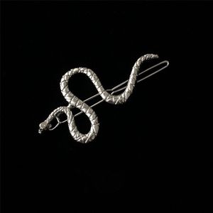 Cool Snake Bobby Pin Barrette Chic Zilver Lichtmetalen Haaraccessoires Voor Vrouwen Verklaring Haarspeld Femme Bijoux