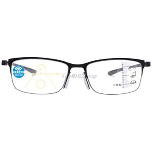 Progressive Multi Focus Leesbril Voor Mannen Vrouwen Legering Anti-Blauw Presbyope Bril