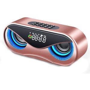 M6 Uil Bluetooth Speaker Draagbare Kolom Led Flash Draadloze Luidspreker Fm Radio Wekker Speaker Tf Aux Usb Music Center