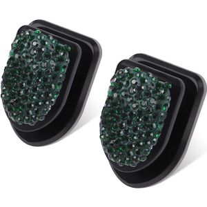 2 Stuks Kleur Rhinestone Crystal Haken Auto Opknoping Tas Houder Thuis Muur Ornamenten Decor Haken Creatieve Mini Bling Haak