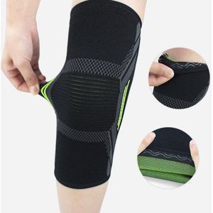 Ademend Basketbal Voetbal Sport Kneepad Hoge Elastische Volleybal Kniebeschermers Brace Training Knie Ondersteuning Beschermen L