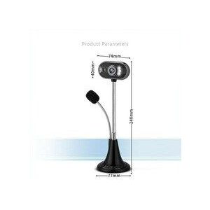 Hd Camera 4-Led Webcam Desktop Computer Pc Video Usb Microfoon Vision