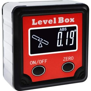 Digitale Niveau Doos Gradenboog Hoekzoeker Level Gauge Bevel Gage Inclinometer W Backlight Magnetische Base Tilt Richting Indicator