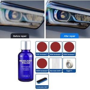 10ML Auto Styling Koplamp Polish Vloeistof Cars Restauratie Middel Kras Reparatie Kit Verhelderende Koplamp Reparatie Lamp Paint Care