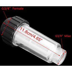 Zwart Water Filter Car Cleaning Verbinding Onderdelen Ringen 175PSI G 3/4 \ \ \ "M K2-K7