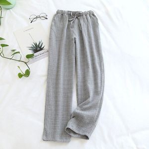 Lounge Wear Plaid Katoen Slapen Tousers Voor Vrouwen Mode Dames Grote Size Thuis Pijama Broek Losse Pyjamabroek