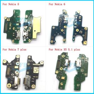 Originele Usb-poort Opladen Dock Jack Socket Connector Charge Board Flex Kabel Met Microfoon Voor Nokia 3 5 6 7 plus X5 X6