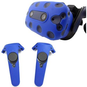 Voor Htc Vive Pro Vr Virtual Reality Headset Siliconen Rubber Vr Bril Helm Controller Handvat Case Shell Silicone Case Cover