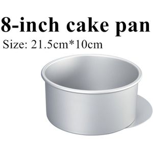 1 Stuk Ronde Cake Pan Met Verwijderbare Bodem, geanodiseerd Aluminium 10Cm Diepe Ronde Cheesecake Pan Chiffon Cakevorm Bakvorm