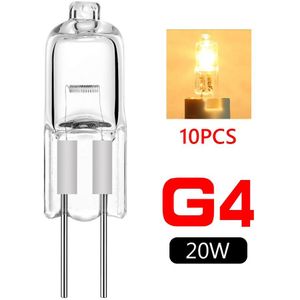 10Pcs Transparant Halogeen Lamp Kralen G4 12V 20W Warm Led G4 Wit 12V 2900K G4 20W Jc Soort Microscoop Halogeen