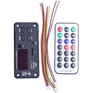 Draadloze Bluetooth MP3 Wma Decoder Boord Afstandsbediening Speler 12V O Module Ondersteuning Usb Tf Aux Fm O Radio module Voor Auto