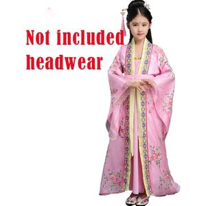 110-150Cm Traditionele Chinese Jurk Kinderen Fairy Jurken Borduren Prinses Hanfu Dans Jaar Kostuums Voor Meisje DWY1159