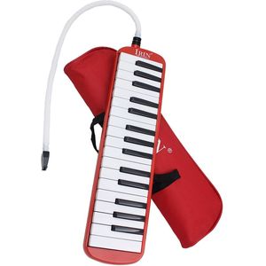 Rode 32 Key Melodica Piano Toetsenbord Stijl Wind Muziekinstrument W/Bag