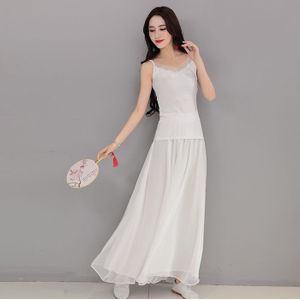 Broek Vrouwen Online Chinese Winkel Chiffon Trausers Wijde Pijpen Broek Boho Yoga Palazzo Vrouw Dames Broek Rok Broek TA1394