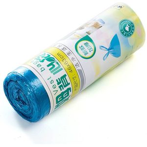 30 Pack Grote Vuilniszakken Eco Vriendelijke Punt-Breaking Vuilniszak Verdikking Keuken Draagbare Vest-Soort Vuilnis tas 46*63 cm