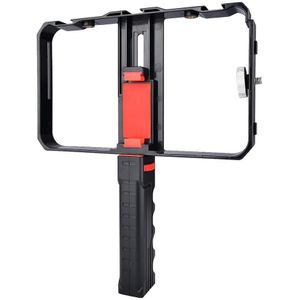 Smartphone Clip Video Camera Kooi Stabilisator Film Maken Rig Stand Mobiele Telefoon Houder Handgreep Beugel Ondersteuning Mount