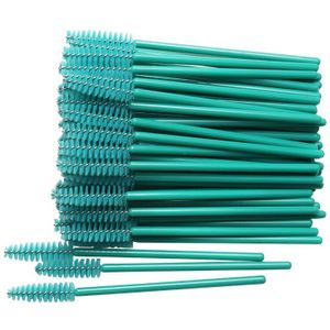 200 Pcs Wimper Borstel Wegwerp Nylon Wit Mascara Wands Applocator Spoolers Wimper Extension Make Gereedschap