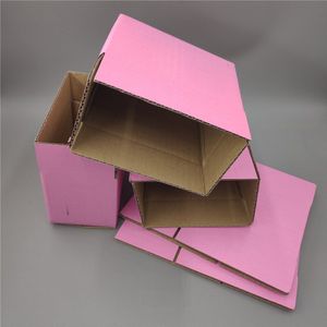 13*8*4.5Cm 50 Stuks Kleine Rode Roze Zwart Groen Geel Kleurrijke Papier Kartonnen Doos Mailer box Voor Express Levering