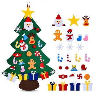 Diy Voelde Kerstboom Voor Diy Kerstversiering, Muur Opknoping Kerstboom Thuis Decoratie, Voor Kinderen