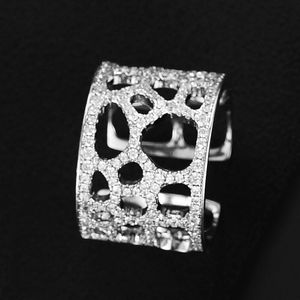 Missvikki 3Pcs Hollow Sieraden Set Oorbellen Bangle Ring Voor Vrouwen Wedding Prachtige Cubic Zirkoon Crystal Grappig Glanzend Transparant