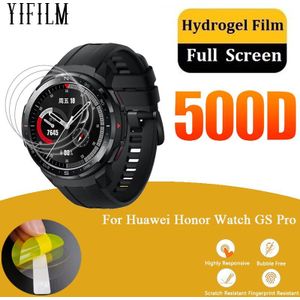 3Pcs 0.15Mm Unthin Tpu Hydrogel Film Voor Huawei Honor Horloge Gs Pro Horloge Beschermende Film Full Screen Protector film Niet Glas