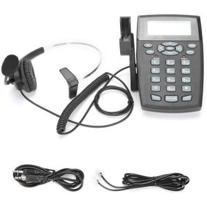 HT810 Call Center Bedrade Telefoon Met Omnidirectionele Headset Duurzaam Telefoon Met Headset Set Voor Kantoor