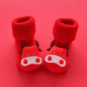 Kerst Baby Sokken Sneeuwpop Elanden Sokken Baby Winter Zachte Warme Baby Boy Meisje Sokken Antislip Kinderen Floor Sokken