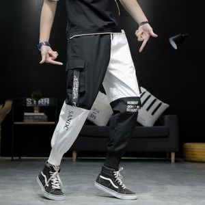 Hip Hop Joggers Mannen Zwarte Harembroek Multi-Pocket Patchwork Man Joggingbroek Streetwear Casual Heren Broek