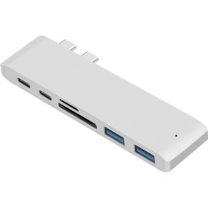 Mosible Usb 3.1 Type-C Hub Adapter Hdmi Vga 4K Thunderbolt 3 Hub Met Hub 3.0 Tf sd Reader Slot Pd Voor Macbook Pro/Air