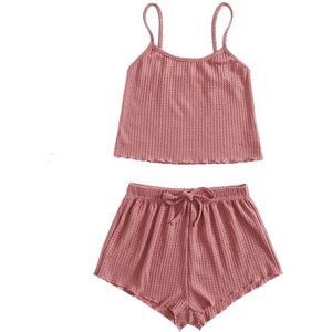 Zomer Pyjama Set Voor Vrouwen Zachte Comfortabele Korte Mouwen T-shirts En Shorts Losse Homewear Band Ondergoed