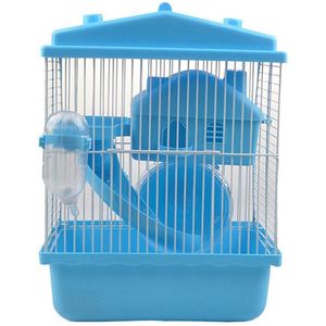 Dubbele Laag Huisdier Kooi Kasteel Speelgoed voor Pet Hamster Levert 23*17*30 cm